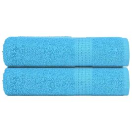 Shower Towels 2 pcs Turquoise 70x140 cm 360 gsm 100% Cotton