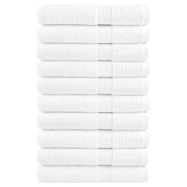 Premium Sauna Towels SOLUND 10pcs White 80x200cm 600gsm
