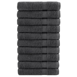 Premium Sauna Towels SOLUND 10pcs Anthracite 80x200cm 600gsm