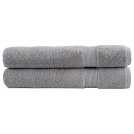 Premium Towels SOLUND 2pcs Grey 100x200cm 600gsm