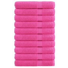 Premium Towels SOLUND 10 pcs Pink 100x200 cm 600 gsm