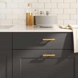 Cabinet Handles 20 Pcs Gold 64mm Stainless Steel