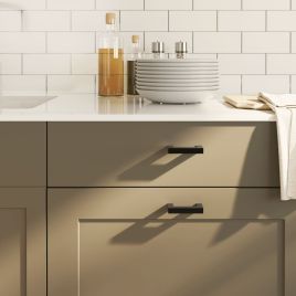 Cabinet Handles 20 Pcs Black 64mm Stainless Steel