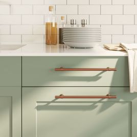 Cabinet Handles 20 Pcs Bronze 224mm Stainless Steel