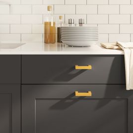 Cabinet Handles 10 Pcs Gold 64mm Stainless Steel