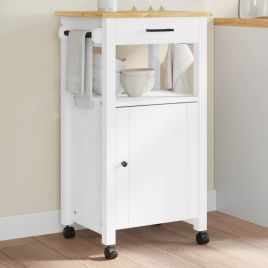 Kitchen Trolley MONZA 48x40x90 cm Solid Wood Pine