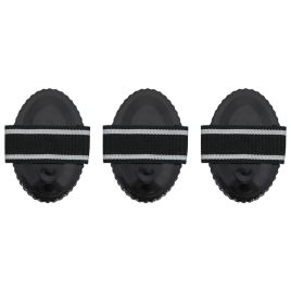 Curry Combs 3 Pieces Black Steel
