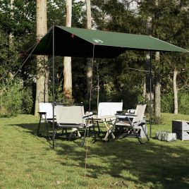 Camping Tarp Green 300x294 cm Waterproof - vid-94649