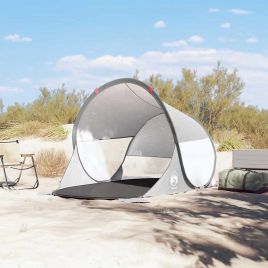 Beach Tent Grey Pop-up Waterproof - vid-4004151