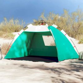 Beach Tent 2-Person Sea Green Quick Release Waterproof - vid-4005297
