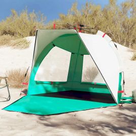 Beach Tent 2-Person Sea Green Quick Release Waterproof - vid-4005309