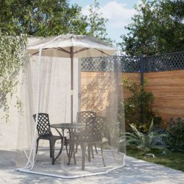 Mosquito Net for Umbrella 220 Mesh White Î¦300x230 cm