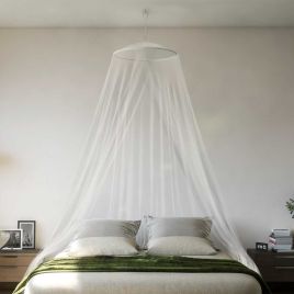 Mosquito Net for Bed 220 Mesh White 56x56x220 cm - vid-4010051