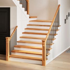 Stair Treads 4 Pieces Light Brown 110x30x2 cm Solid Wood Oak
