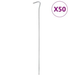 Tent Pegs 50 pcs 30 cm 5 mm Galvanised Steel