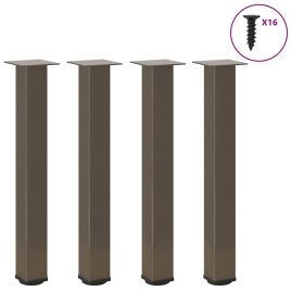 Coffee Table Legs 4 pcs Natural Steel 72-74 cm Steel