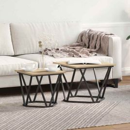 Side Tables 2 pcs Sonoma Oak Engineered Wood