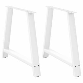 Coffee Table Legs A-Shaped 2 pcs White 90x(72-73) cm Steel