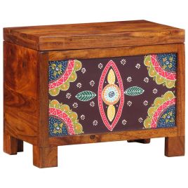 Storage Box Honey Brown 50x30x40 cm Solid Wood Acacia
