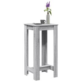 Bar Table Grey Sonoma 51x50x103.5 cm Engineered Wood - vid-854405