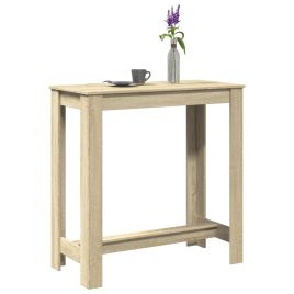 Bar Table Sonoma Oak 102x50x103.5 cm Engineered Wood - vid-854411