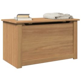 Storage Chest with Lid Panama 79x42x46 cm Solid Wood Pine