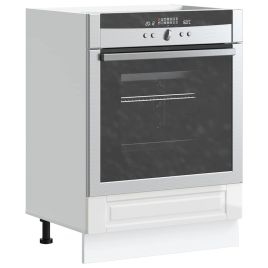 Oven Cabinet Porto High Gloss White Engineered Wood