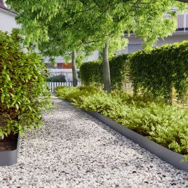 Lawn Edgings 50 pcs Anthracite 15x103 cm Cold-rolled Steel