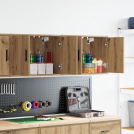 Garage Wall Cabinets 2 pcs Artisan Oak Engineered Wood