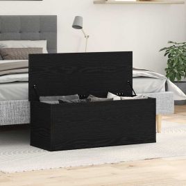 Storage Box in Black Oak - 102x35x35 cm, Made from Engineered Wood