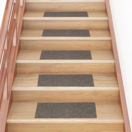 Stair Mats Self-adhesive 30 pcs Cream 60x25 cm Rectangular