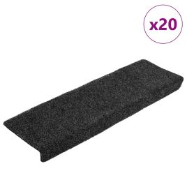 Stair Mats Self-adhesive 20 pcs Grey 65x21x4 cm