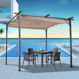 Steel Pergola - Beige