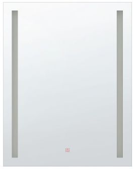LED Wall Mirror 60x80cm Silver