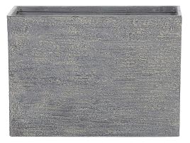 Rectangular Plant Pot 29 x 70 x 50 cm Grey EDESSA