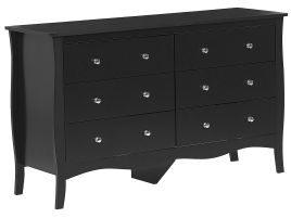 Black Chest of Drawers - JAPAN Large Chest  6 Drawers