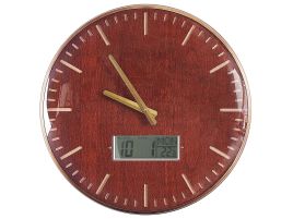 Wall Clock 43cm Brown