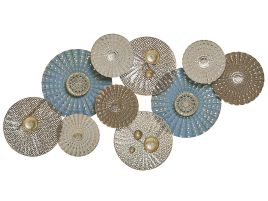 Wall DÃ©cor Blue and Beige HASSIUM