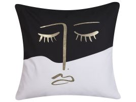 Cushion 45x45cm Black and White