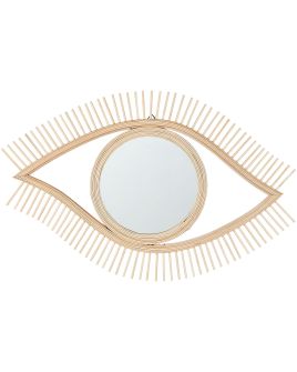 Bamboo Eye Wall Mirror 48x79cm Natural