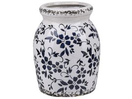 Stoneware Flower Vase 18 Blue