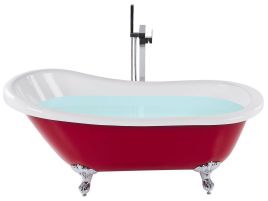 Freestanding Bath 1700 x 760 mm Red CAYMAN