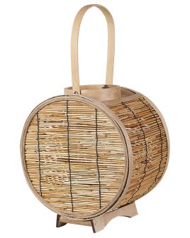 Rattan Candle Lantern 30 cm Natural BISTAL