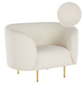 Boucle Armchair White LOEN