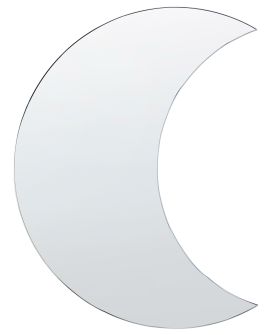 Wall Mirror Crescent Moon 40x60cm Silver
