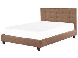 Fabric EU Super King Size Waterbed Brown LA ROCHELLE