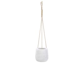 Hanging Plant Pot âŒ€ 20 cm Off-White LIVADIA