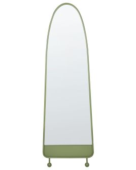 Metal Wall Mirror 45x146cm Green