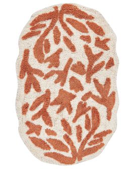 Cotton Bath Mat 60x90cm Orange