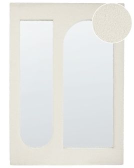 Boucle Wall Mirror 70x100cm Off - White